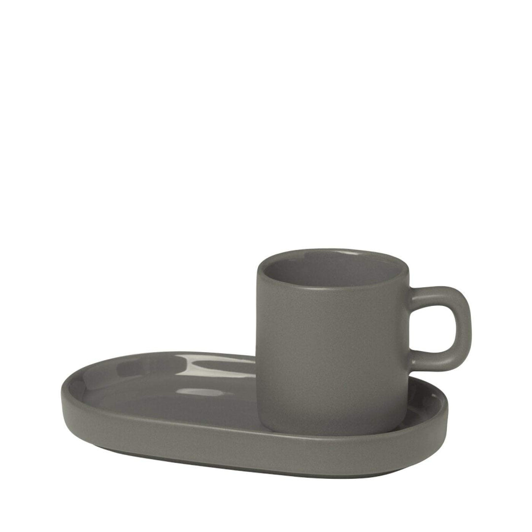 Blomus Espressotasse-63972 Pewter 0.05L, Fungi 1 Stück Pewter, 1 Stück Pewter