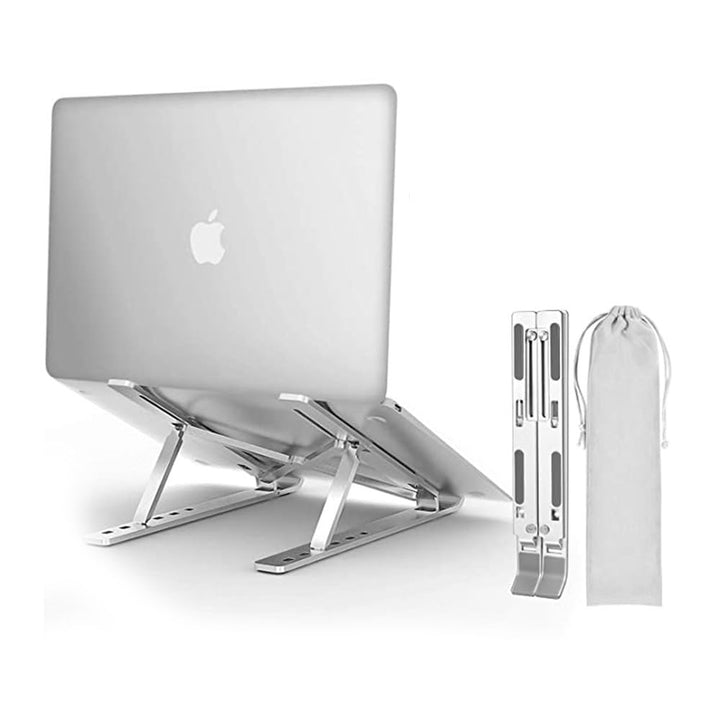 INF Verstellbarer Laptopständer mit verstellbarem Winkel - silberfarben