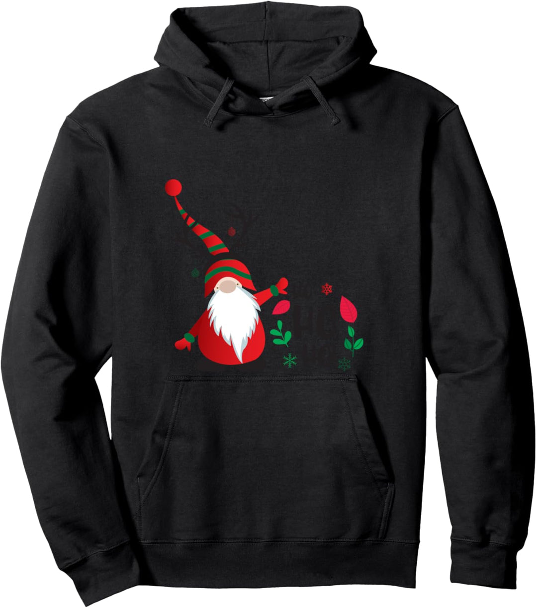 Ho Ho Ho Elf Zwerg Weihnachts-Mann Frau Kind Weihnachten Pullover Hoodie