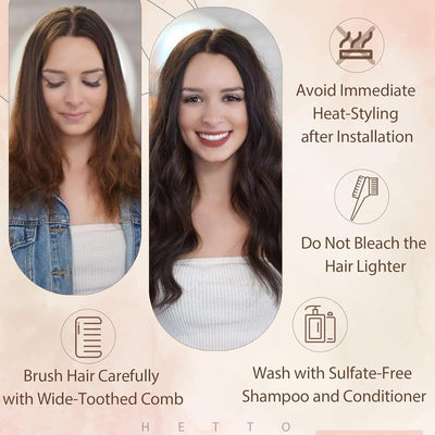 Hetto Echthaar Tressen Extensions Schwarz 50cm Tressen Echthaar Extensions Remy Extensions Tressen E