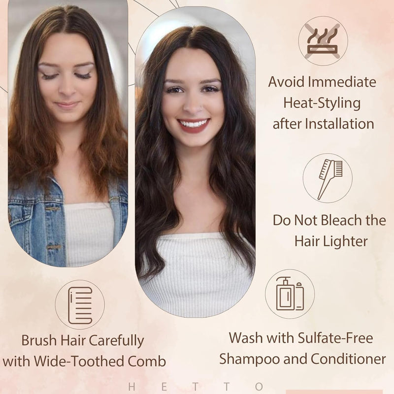 Hetto Echthaar Tressen Extensions Schwarz 50cm Tressen Echthaar Extensions Remy Extensions Tressen E