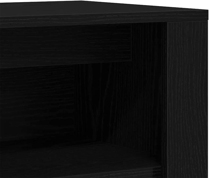vidaXL Schuhbank Schwarze Eiche 100 x 35 x 45 cm Holzwerkstoff, Schwarze Eiche