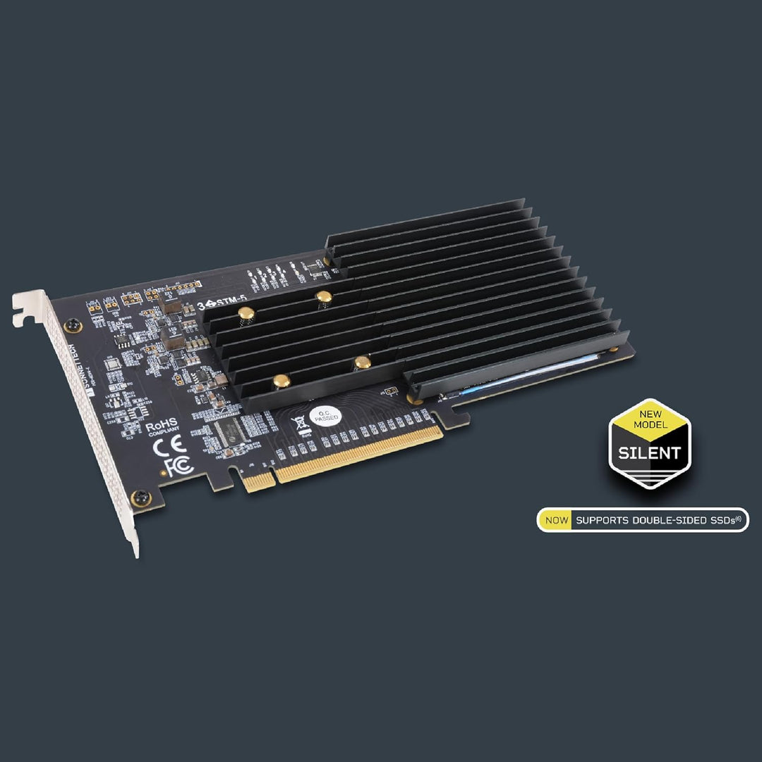 SoNNeT Fusion SSD M.2 4x4 PCIe Card [Silent] - SSD not Included