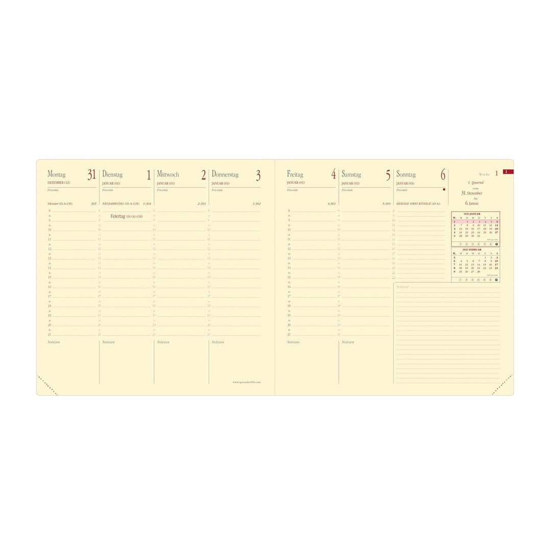 Kalendereinlage Executif Prestige 2025: Einlage Executife PRESTIGE ( 16 x 16 cm ), Kalender