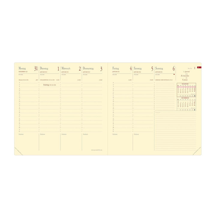 Kalendereinlage Executif Prestige 2025: Einlage Executife PRESTIGE ( 16 x 16 cm ), Kalender