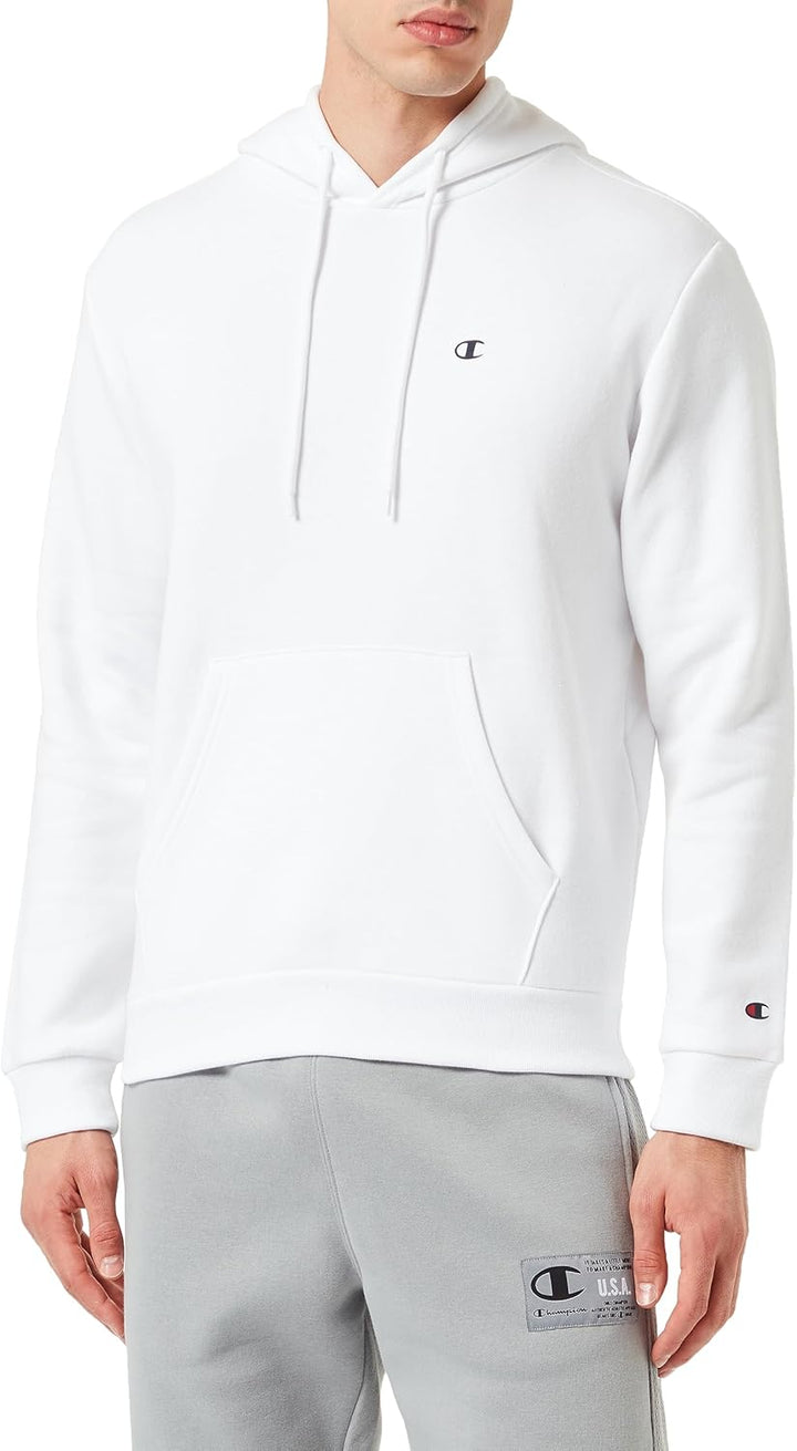 Champion Herren Legacy Basics-Powerblend Fleece Kapuzenpullover XS Bianco, XS Bianco