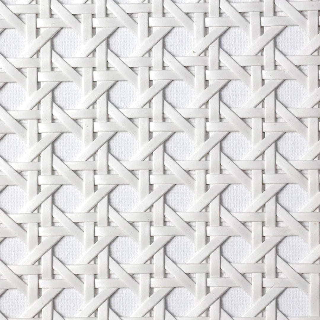 selliner Wiener Geflecht Weiss,40cm X 100cm Schimmelfest Rattan,PE Plastik Wasserdicht Rattan Geflec
