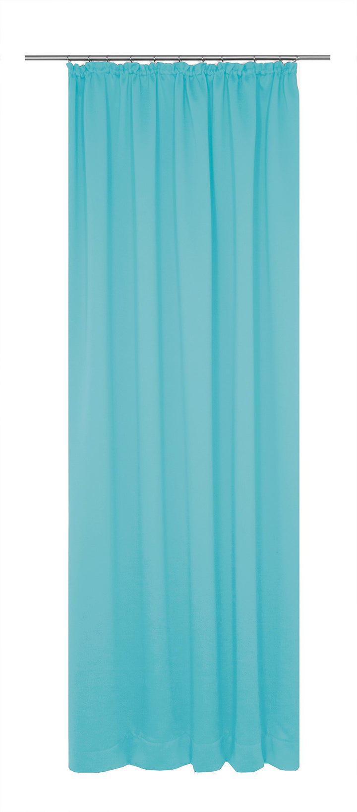 Wirth Fertigschal Dim Out mit Kräuselband, Polyester, Türkis, 245 x 145 cm Türkis 245 x 145 cm, Türk