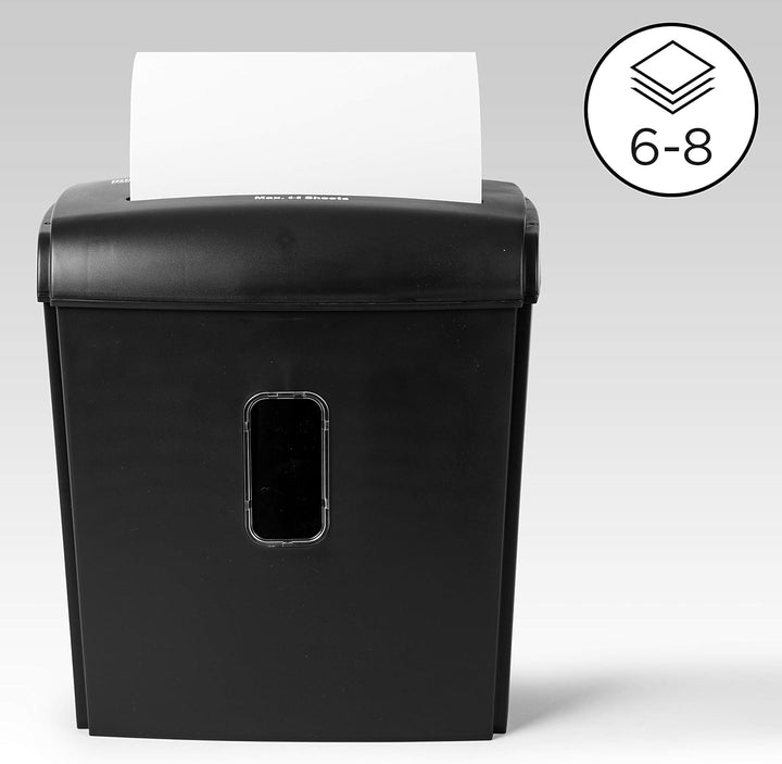 Duronic PS815 Aktenvernichter, Schredder mit Sicherheitsstufe P4, Reisswolf für Büro und Home-Office