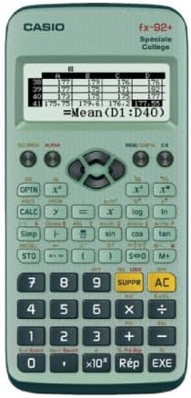 CALCUSO Sparpaket: Casio FX-92 Speciale Collège technisch-wissenschaftlicher Taschenrechner + WYNGS