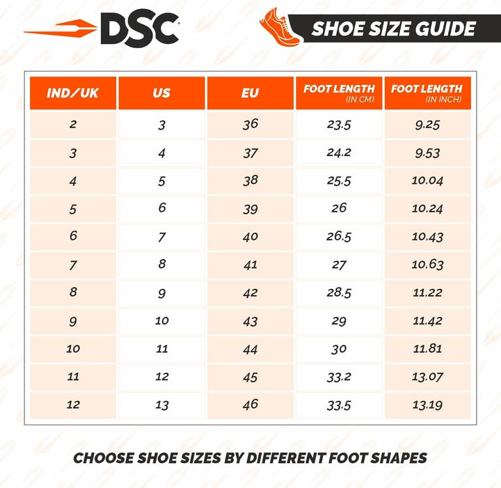 DSC Jaffa 22 Cricketschuhe für Jungen und Herren, leicht und geprägtes Design 42 EU White Orange, 42