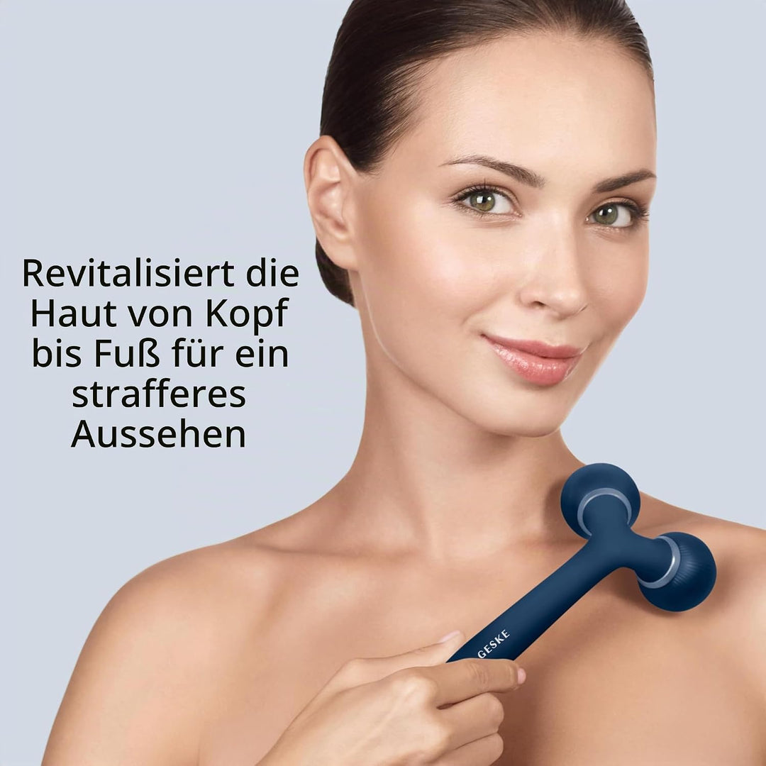 GESKE | SmartAppGuided™ Sonic Facial &amp; Body Roller | 4 in 1 | Dermaroller | Gerät für Gesicht und Kö