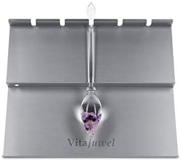 VitaJuwel Aluminium-Halter für 5 Edelsteinphiolen – Exklusive Aufbewahrung | Made in Germany | Hochw