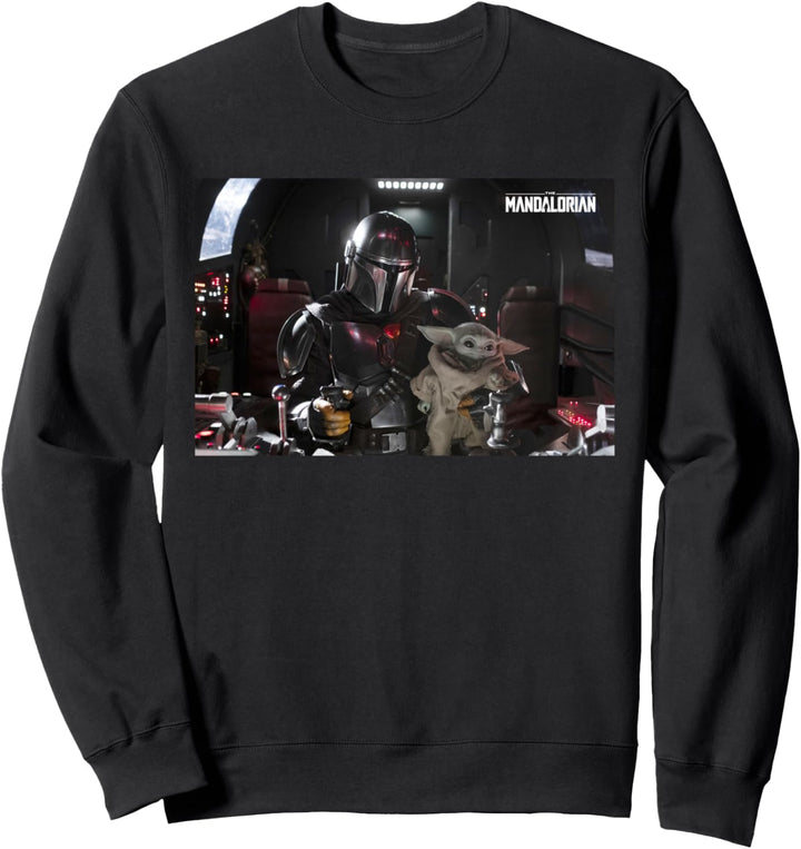 Star Wars The Mandalorian and The Child Pilot and Co-Pilot Sweatshirt
