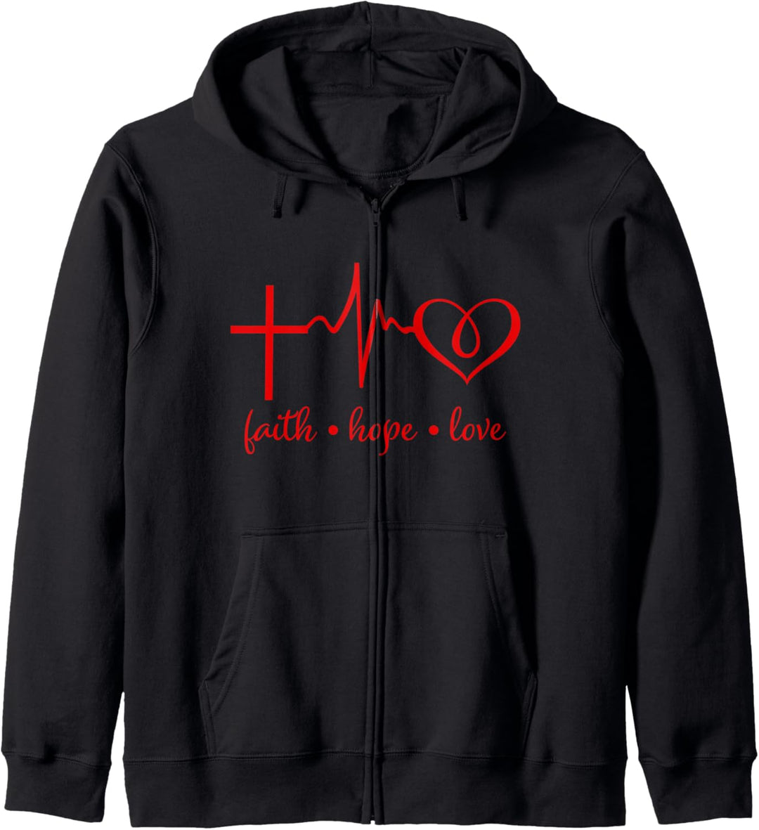 Faith Hope and Love Christian Kapuzenjacke