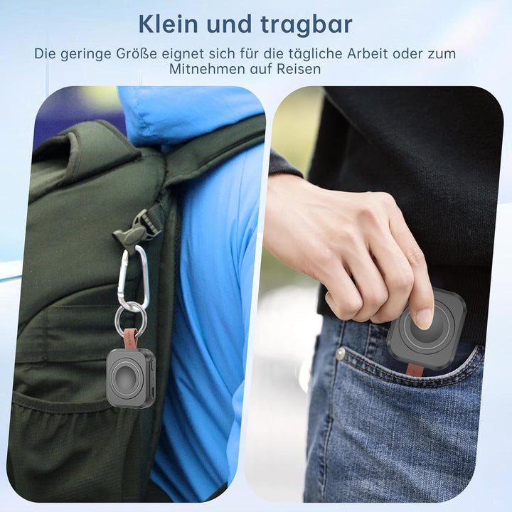 Tragbares Ladegerät für Apple Watch, iWatch-Ladegerät mit Schlüsselanhänger, 1200 mAh Magnetisches i