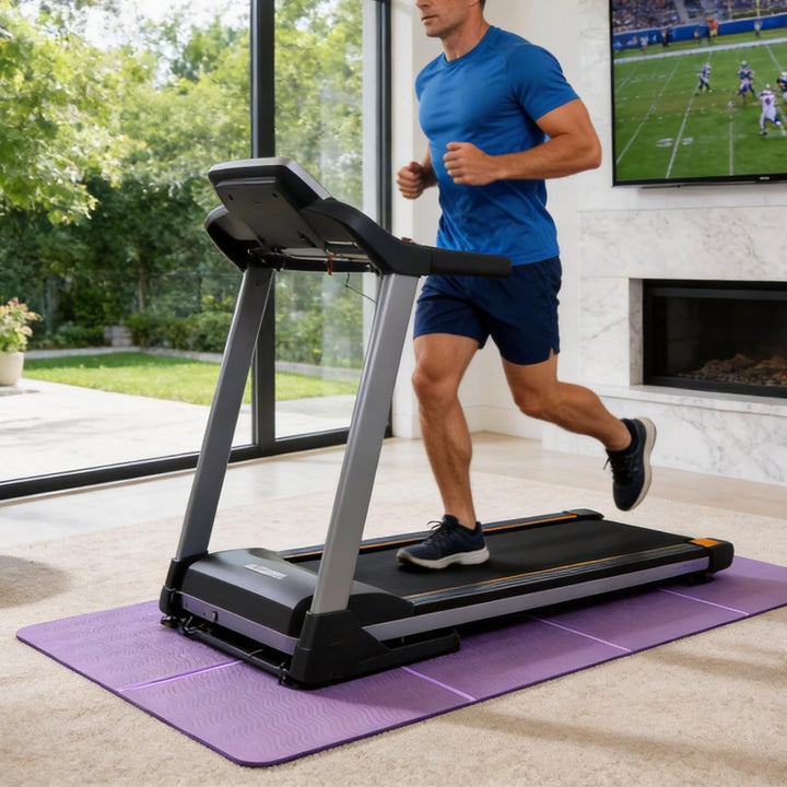 Faltbare Yogamatte, 183x60x0,6cm TPE Doppelseitig Rutschfest Trainingsmatte mit Tragetasche, Fitness