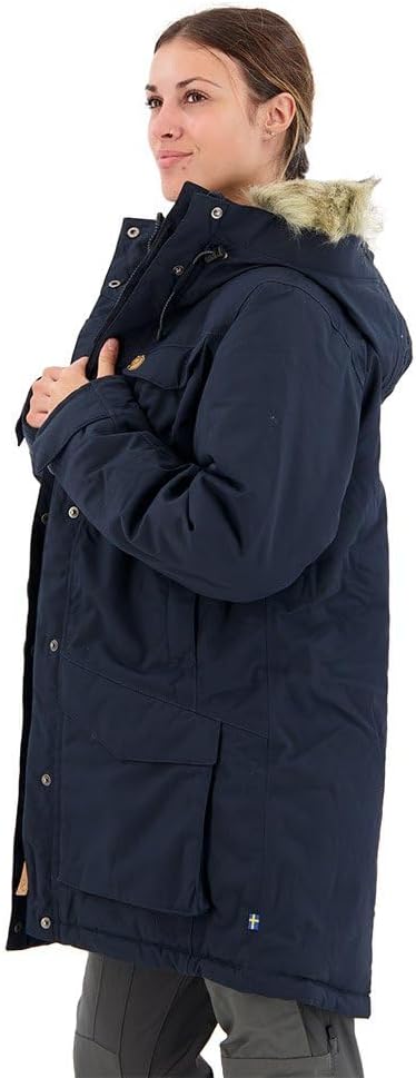 FJALLRAVEN Damen Nuuk Parka W XS Dunkelblau, XS Dunkelblau