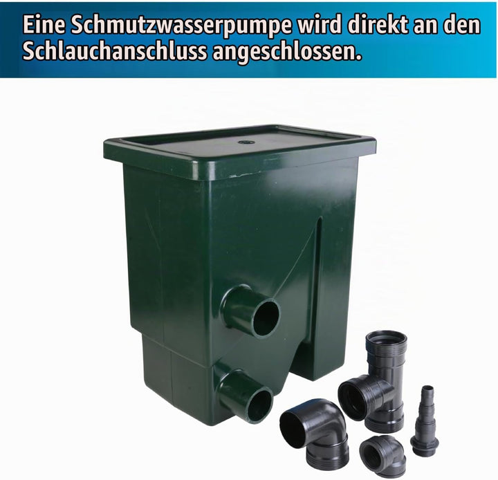 AquaForte CompactSieve, 49x32x55cm, Siebelement 40x24cm und Durchlass 300 Micron, Max. Leistung 15m³