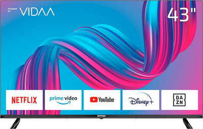 DYON Movie Smart 43 VX 108 cm (43 Zoll) Fernseher (Full-HD Smart TV, HD Triple Tuner (DVB-C/-S2/-T2)