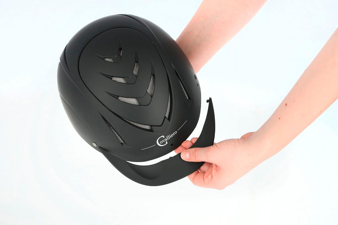 Kerbl Covalliero Reithelm Nerron VG1, Trainingshelm Tunierhelm 55-59 cm, 55-59 cm