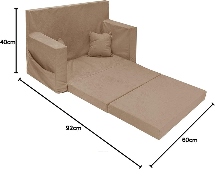 Flumi Personalisierte Kindercouch: Mini Schlafsofa für Kinderzimmer, Kuschelecke, Spielsofa, Kinders