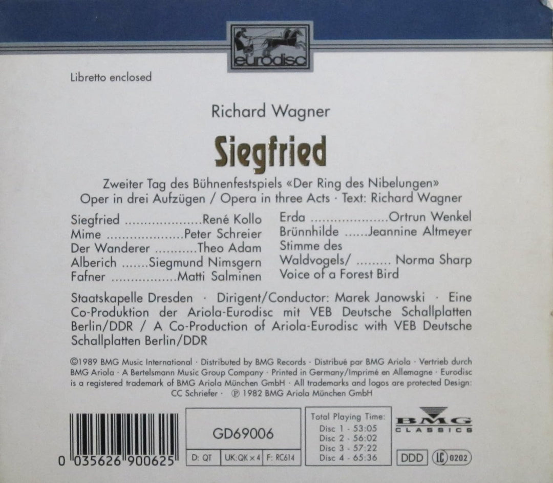 Wagner: Siegfried, Audio-CD