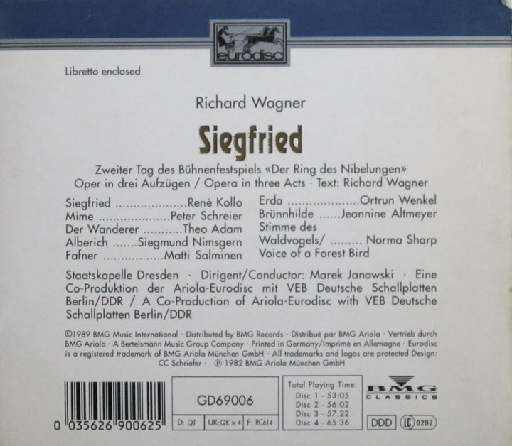 Wagner: Siegfried, Audio-CD