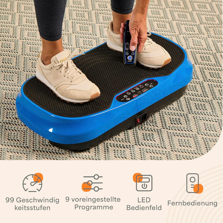 Lifepro Waver Mini Vibration Plate Exercise Machine with Remote & Bands - Compact Whole Body Vibrati