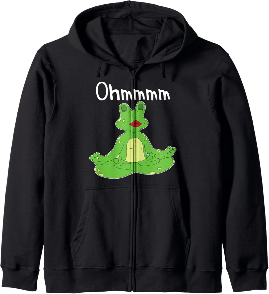 Yogi Frosch Meditation Entspannung Ohmmm Yogalehrerin Yoga Kapuzenjacke