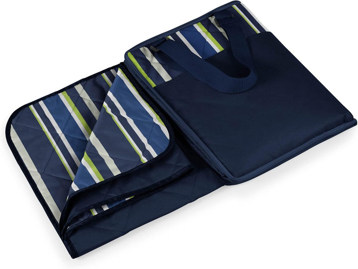 PICNIC TIME ONIVA - a Brand Picknick Zeit Vista Outdoor Decke, Navy/Lime Stripes, 16 x 11 x 3, Navy/