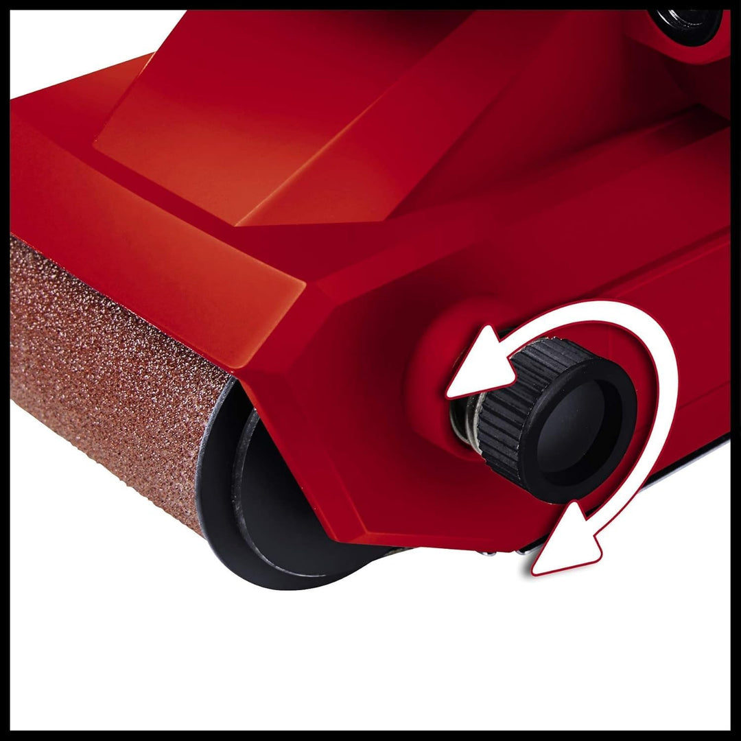 Einhell Bandschleifer TC-BS 8038 (800 W, präziser Bandlauf mit Feinjustierung, keramische Schutz-Ein