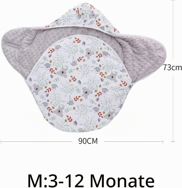 Einschlagdecke Babyschale für Winter Buggy Universal Fusssack Babydecke Baumwolle Baby Pucksack für