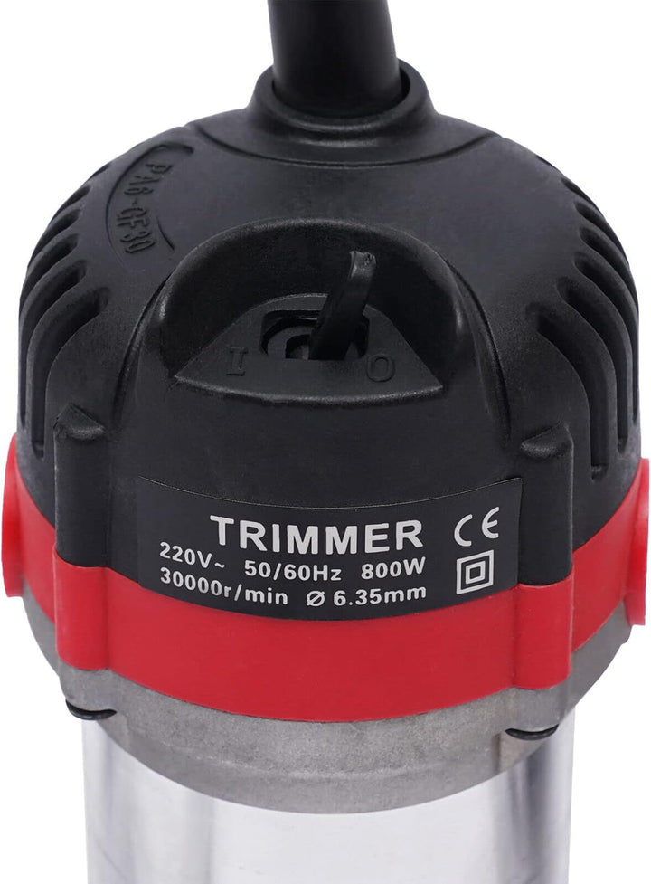 Oberfräse Trimmer Elektrik Holz Laminergerät Router Oberfräse 1/4" 800W Kantenfräse Multifräse Holzf