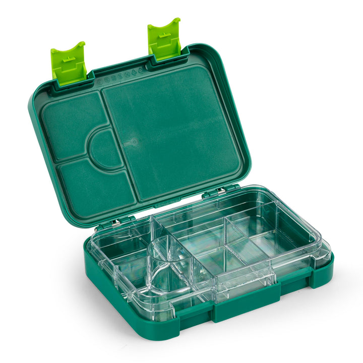 schmatzfatz Junior Brotdose Kinder mit Fächern, BPA Frei Lunchbox Kinder, Bento Box Kinder, Brotbox