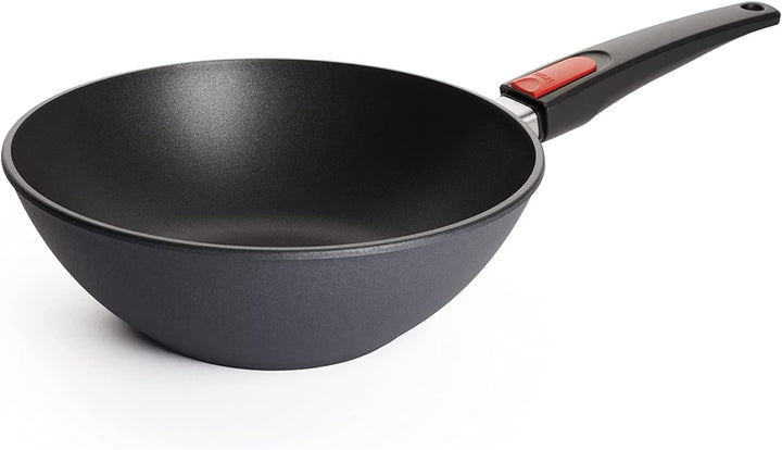 Woll Diamond Lite Wok- und Rührpfanne, Ø 26 cm, 9 cm hoch, mit abnehmbaren Stiel - Geeignet für Cera