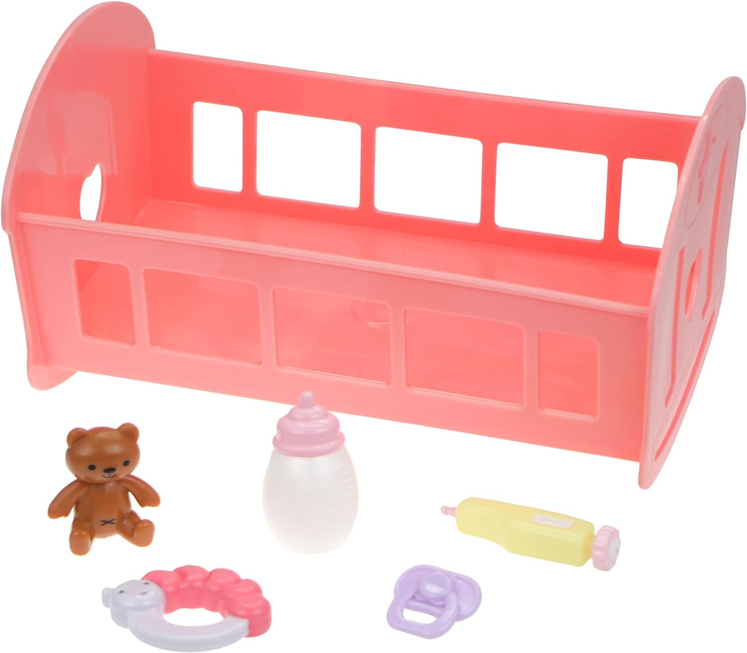 JC TOYS - Lil' Cutesies Puppe, 24 cm, weiches Vinyl, gekleidet mit einem blauen melierten Overall, i