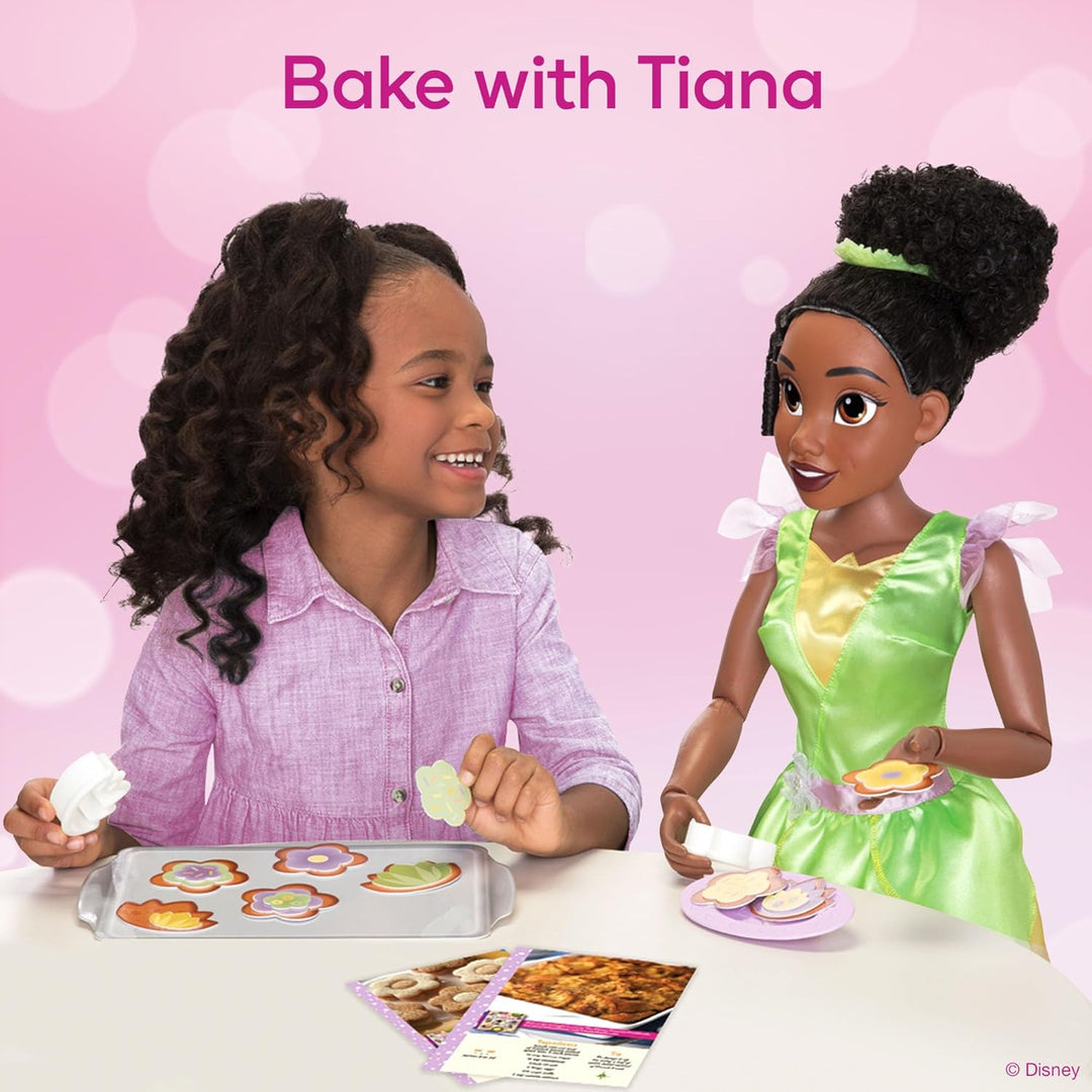 Jakks Pacific Disney Princess Playdate Tiana mit Zubehör 80cm Gelb, Grün, Gelb, Grün