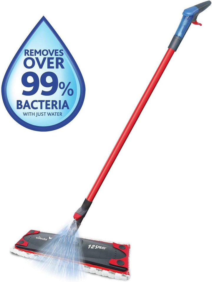 Vileda 1-2-Spray Bodenwischer mit integriertem Sprühtank im Stiel A 1 Single