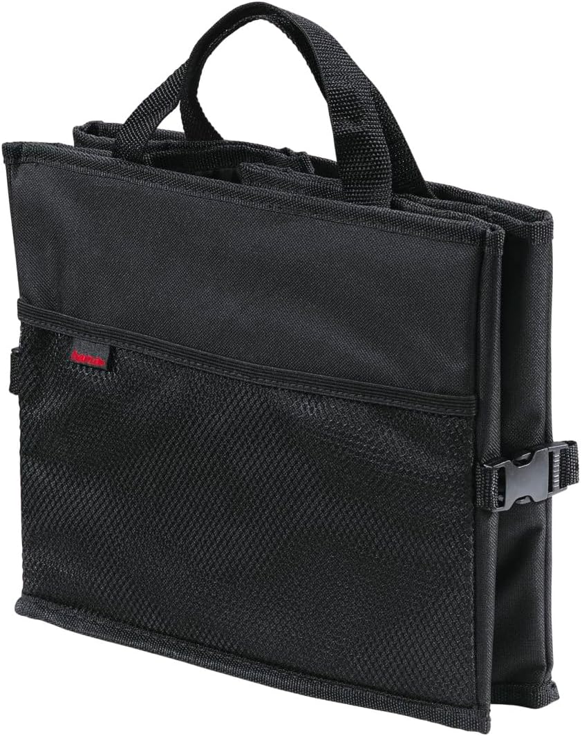 Hama Auto-Kofferraumtasche mit Klettbefestigung, faltbar, klein (37 x 29 x 25 cm) schwarz, klein
