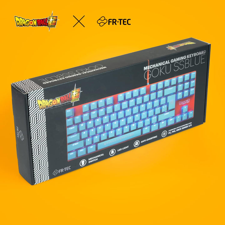 FRTEC - Dragon Ball Wired Mechanical Keyboard Mechanische Tastatur mit Anti-Tangle-Kabel, TKL-Blauer