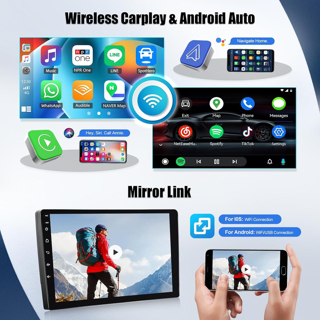 SIXWIN 4+64G Android 15 Autoradio für Mercedes Benz Smart Fortwo 2005-2010 mit Carplay/Android Auto/
