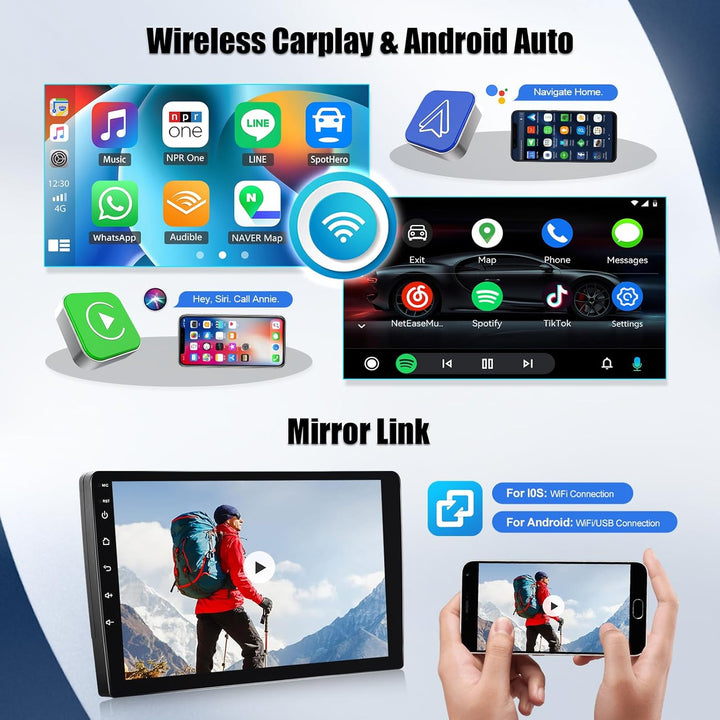 SIXWIN 4+64G Android 15 Autoradio für Mercedes Benz Smart Fortwo 2005-2010 mit Carplay/Android Auto/