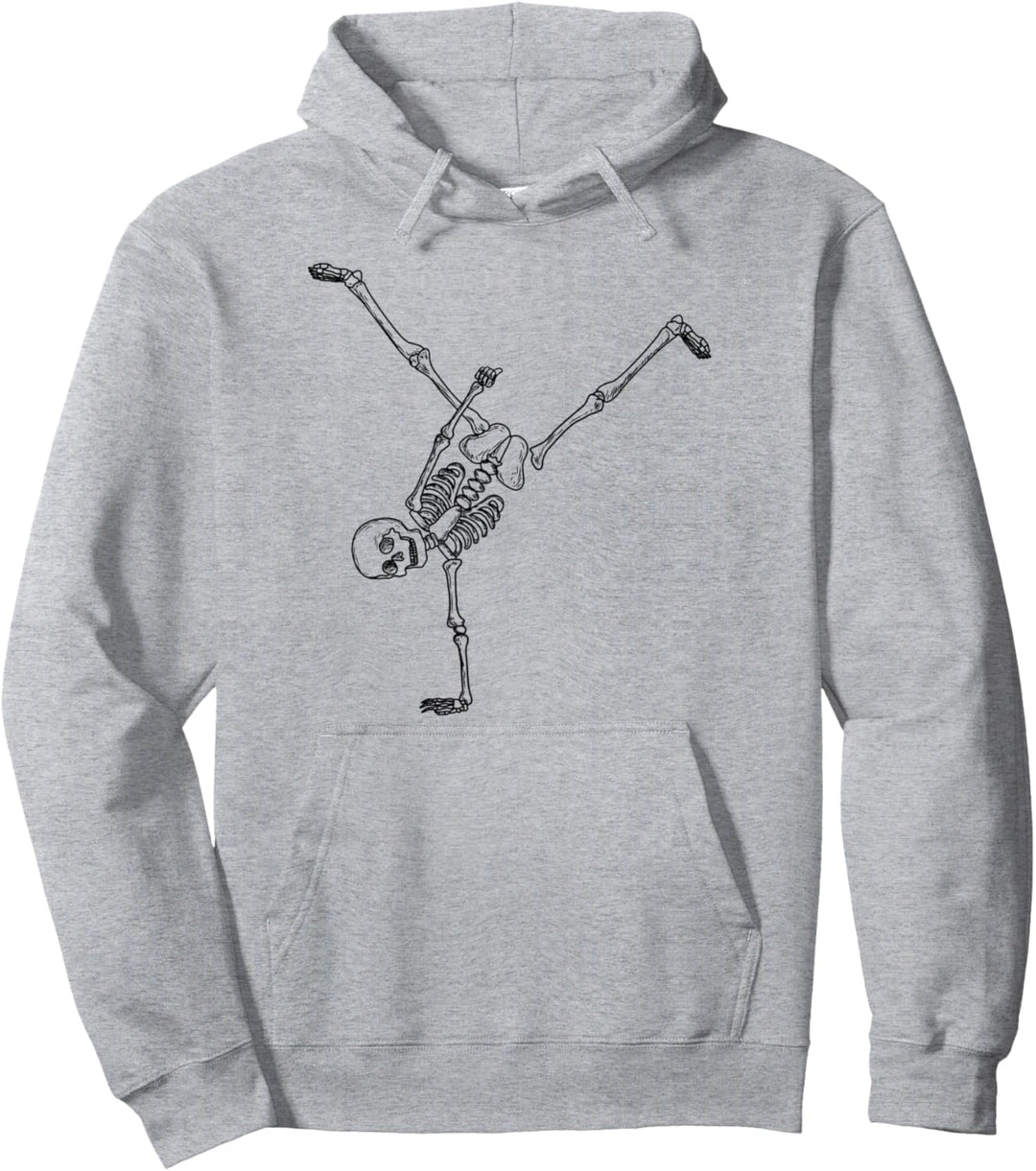 Breakdance Breakdancer Breakdancing Skelett Kinder Männer Pullover Hoodie