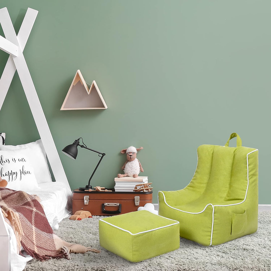 Ready Steady Bed sitzsack Kinder mit Fusshocker - Kinder Sessel mit füllung - Kindersessel Mädchen u