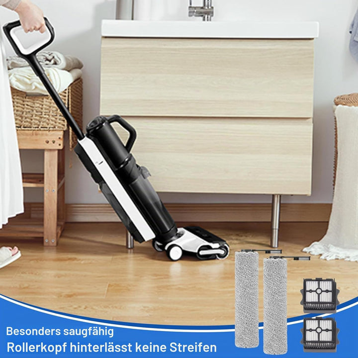 Fixbetter Ersatzbürstenrolle und HEPA-Filter passend für Tineco Floor One S5 Combo Akku-Nass- und Tr
