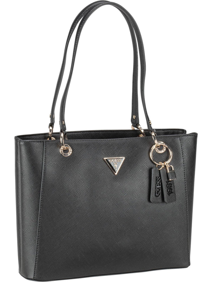 GUESS Damen Noelle Noel Tote Bag Schwarz, Schwarz