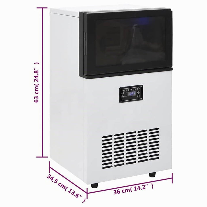 vidaXL Eiswürfelbereiter 45 kg/24 h Eiswürfelmaschine Eiswürfel Ice Maker