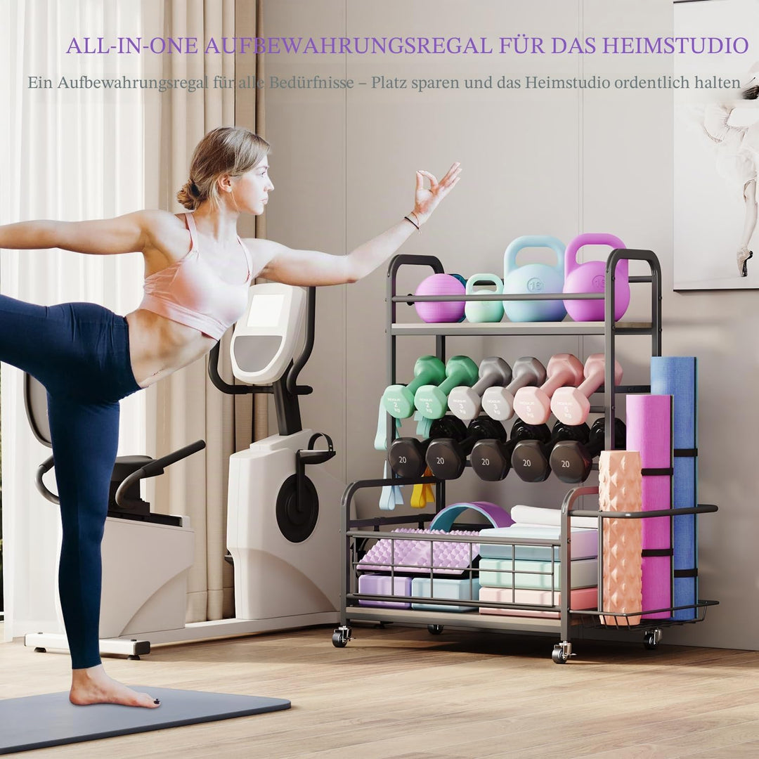 Homeiju Hantelständer, Gewichtsständer für das Heimstudio, Aufbewahrung für Heimstudio für Hanteln,