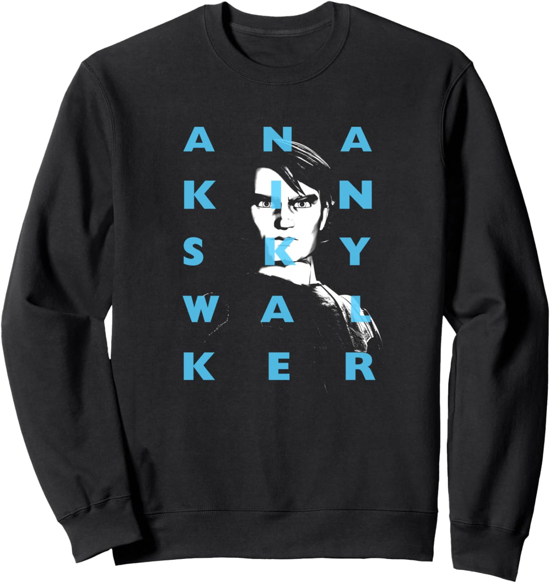Star Wars: Clone Wars Anakin Skywalker Text Overlay Sweatshirt